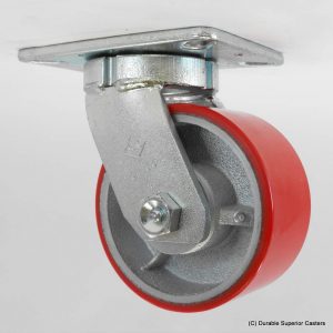 10″X3″ POLY ON IRON SWIVEL CASTER