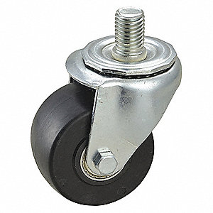 3″ BUSINESS MACHINE CASTER WITH THREADED STEM.